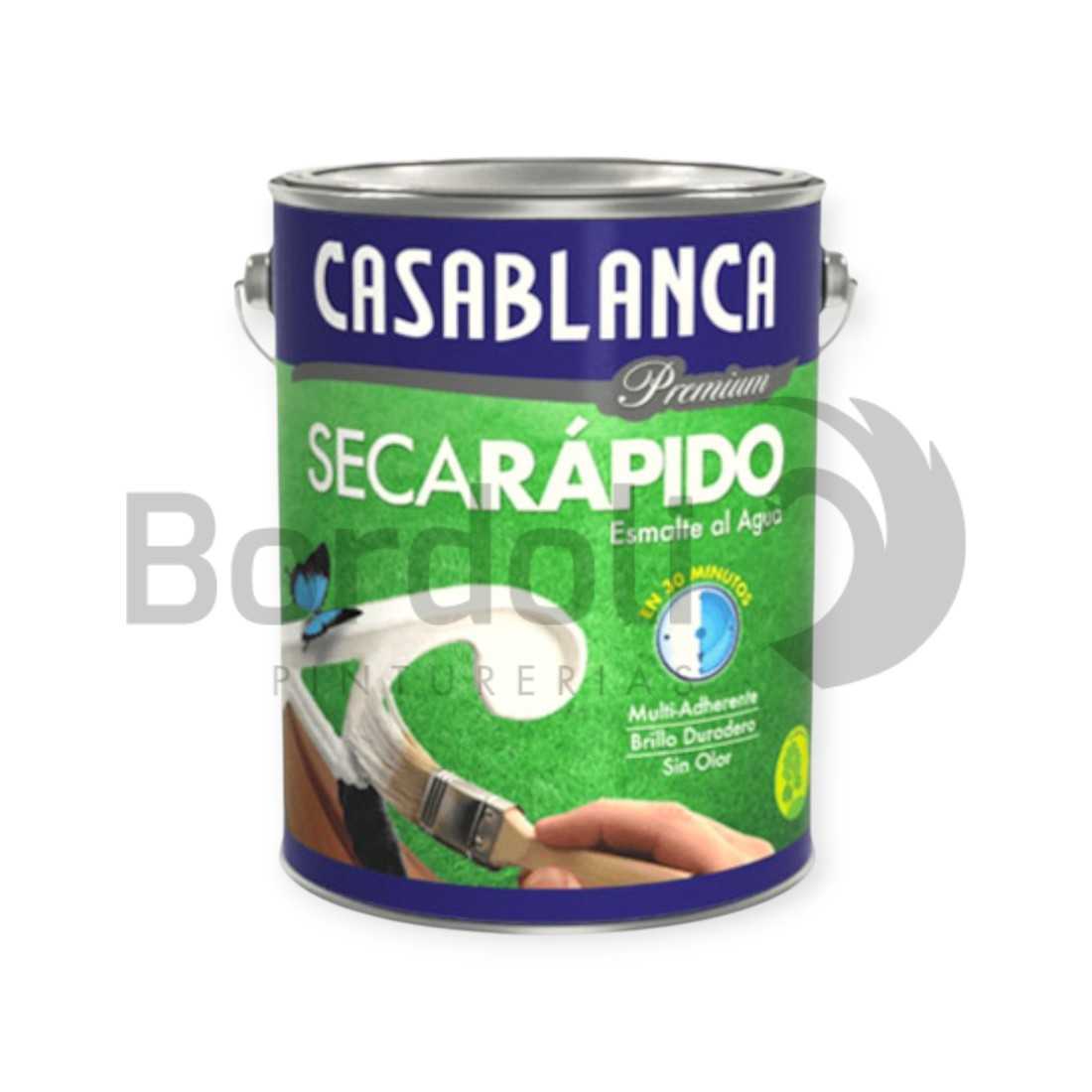 CASABLANCA ESMALTE AL AGUA BTE NEGRO 4LT