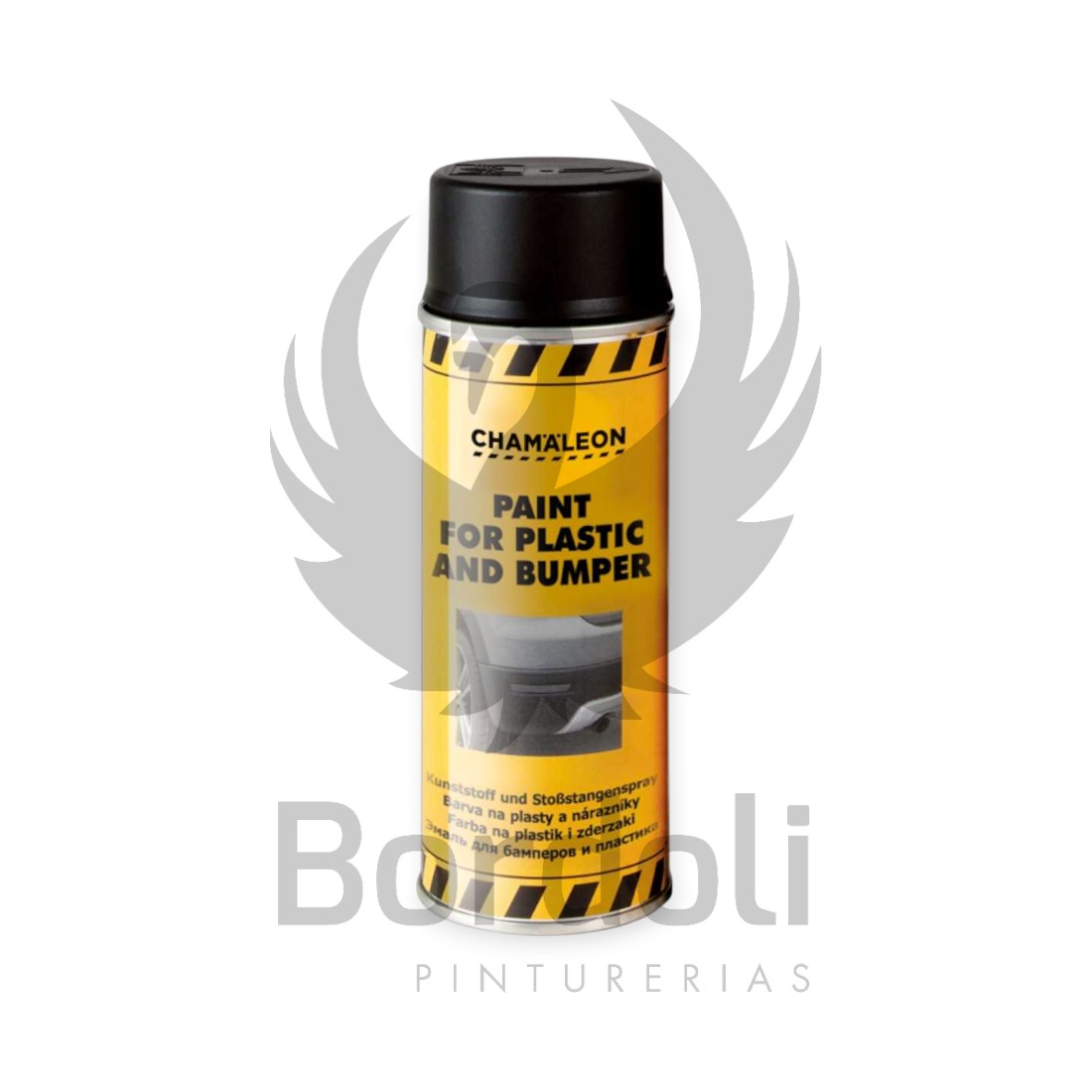 CHAMALEON PINTURA PARA PARAGOLPES NEGRO - 400ML