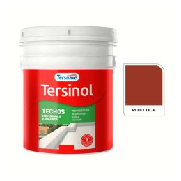 TERSUAVE TERSINOL TECHO MEMB EN PASTA ROJO TEJA X 10 KG