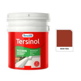 TERSUAVE TERSINOL TECHO MEMB EN PASTA ROJO TEJA X 10 KG