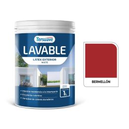 TERSUAVE LAVABLE REV. ACRILICO EXT MATE BERMELLON X 1 LT