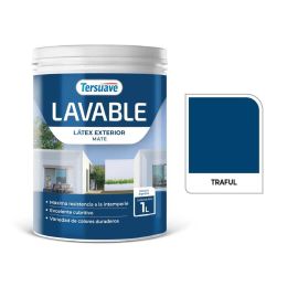 TERSUAVE LAVABLE REV. ACRILICO EXT MATE AZUL TRAFUL X 1 LT