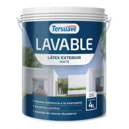 TERSUAVE LAVABLE REV. ACRILICO EXT MATE NEGRO EBANO X 4 LT