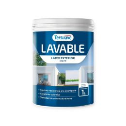 TERSUAVE LAVABLE REV. ACRILICO EXT MATE BLANCO X 1 LT