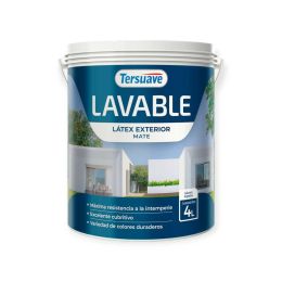 TERSUAVE LAVABLE REV. ACRILICO EXT MATE BLANCO X 4 LT