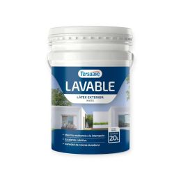 TERSUAVE LAVABLE REV. ACRILICO EXT MATE BLANCO X 20 LT