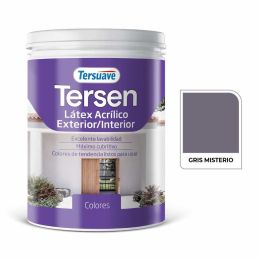TERSUAVE TERSEN LATEX EXT-INT MATE GRIS MISTERIO X 1 LT