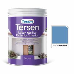 TERSUAVE TERSEN LATEX EXT-INT MATE AZUL INMENSO X 1 LT