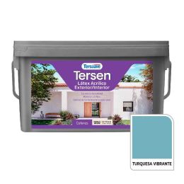 TERSUAVE TERSEN LATEX EXT-INT MATE TURQUESA VIBRANTE X 4 LT