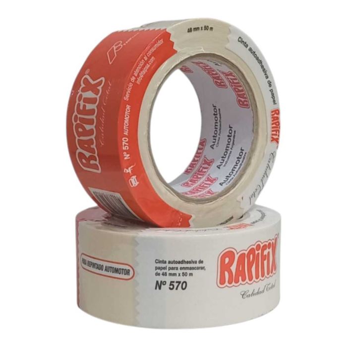RAPIFIX CINTA N570 PAPEL USO AUTOMOTIVO CB 48MM 50M