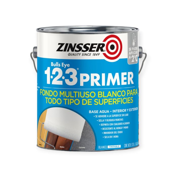 ZINSSER 1-2-3 BLANCO MATE 3.785L