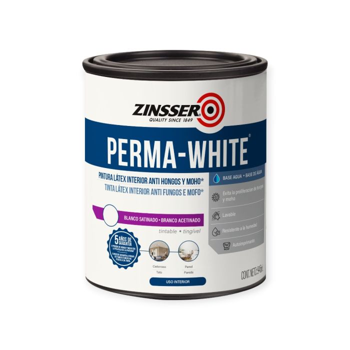 ZINSSER PERMA-WHITE BLANCO SATINADO 0,946L
