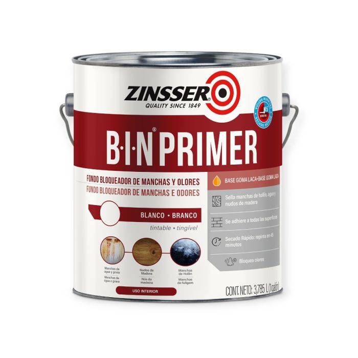 ZINSSER BIN BLANCO MATE 3.785L