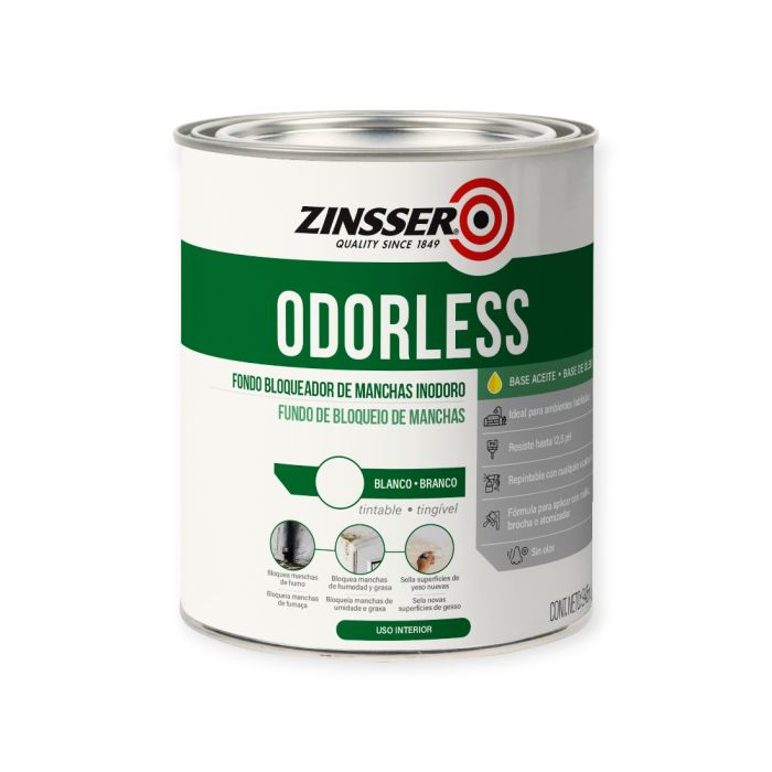 ZINSSER ODORLESS BLANCO MATE 0.946L