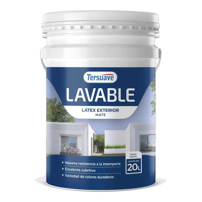 TERSUAVE LAVABLE REV. ACRILICO EXT MATE NEGRO EBANO X 20 LT