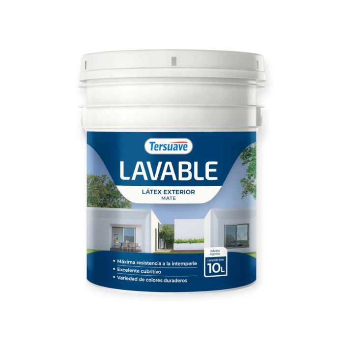 TERSUAVE LAVABLE REV. ACRILICO EXT MATE BLANCO X 10 LT