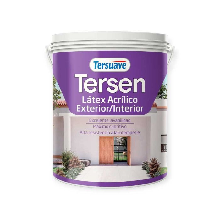 TERSUAVE TERSEN LATEX EXT-INT MATE BCO X 4 LT