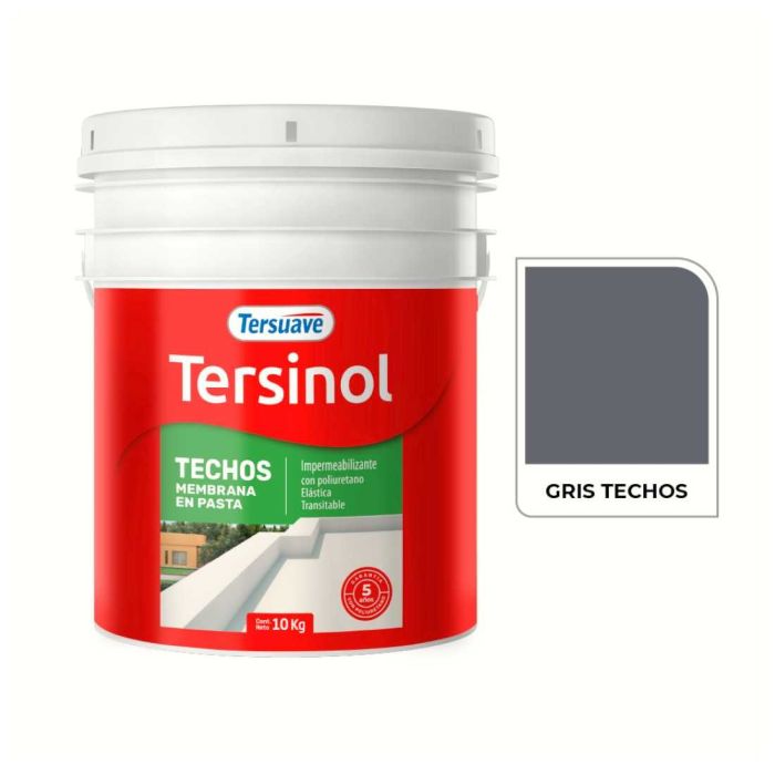 TERSUAVE TERSINOL TECHO MEMB EN PASTA GRIS X 10 KG