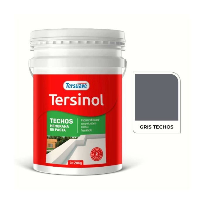 TERSUAVE TERSINOL TECHO MEMB EN PASTA GRIS X 20 KG
