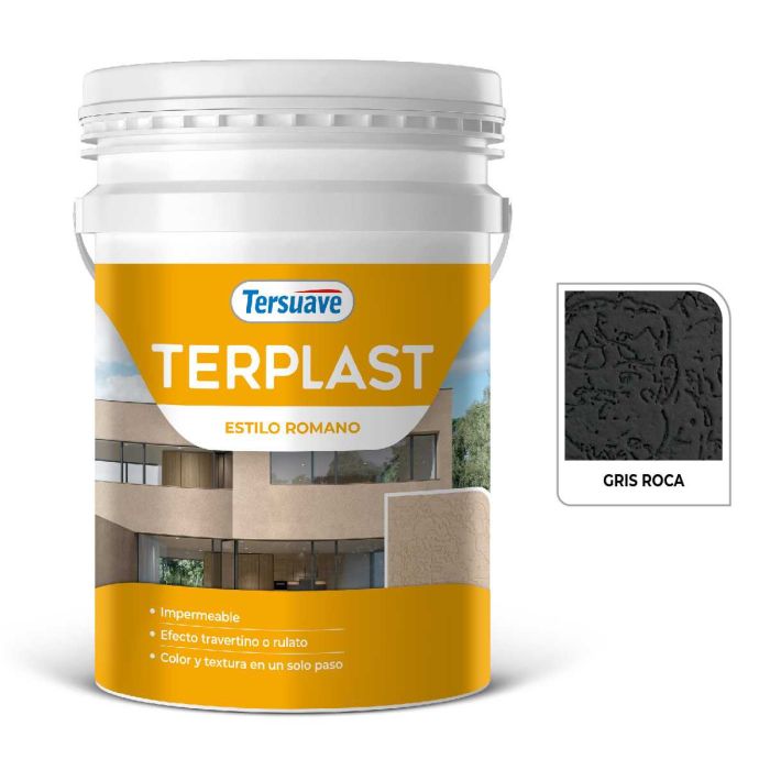 TERSUAVE TERPLAST ROM. MED. GRIS ROCA 25KG