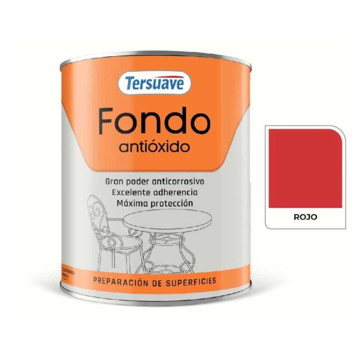 TERSUAVE FONDO ANTIOXIDO MATE ROJO X 1/4 LT