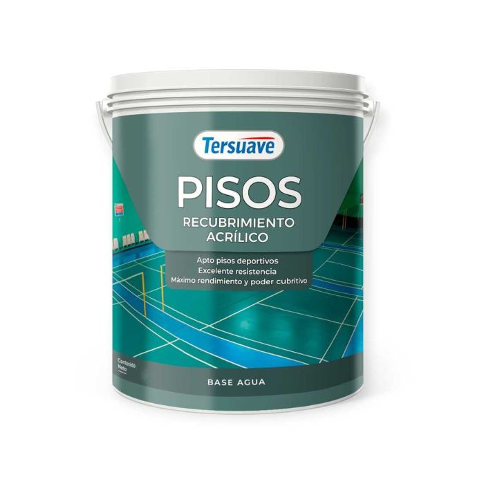 TERSUAVE TERSPORT PISO DEPORTIVO B ACUO GRIS PLOMO X 1 LT