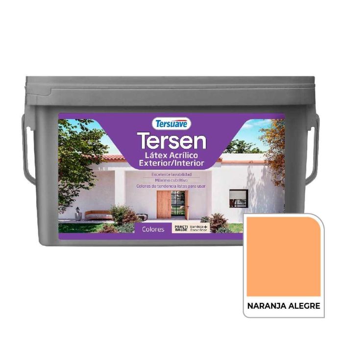 TERSUAVE TERSEN LATEX EXT-INT MATE NARANJA ALEGRE X 4 LT