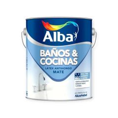 ALBA BAÑOS & COCINAS MATE BLANCO - 4 L
