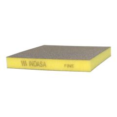 INDASA ESPONJA DOBLE CARA FINO ( AMARILLO)