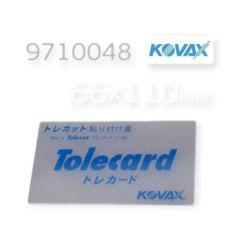 KOVAX TOLECARD 70X114MM