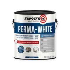 ZINSSER PERMA-WHITE BLANCO SEMI MATE - EGG 3,785L