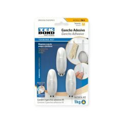TB ORG./GANCHOS ADH BLANCO ONIX M X3U