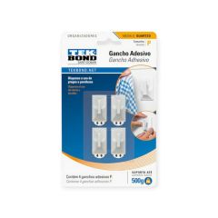 TB ORG./GANCHOS ADH BLANCO CUARZO P X4U