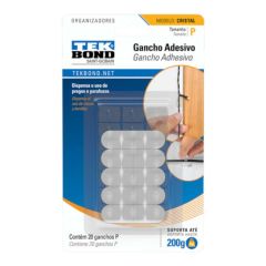 TB ORG./GANCHOS ADH BLANCO CRISTAL P X20U