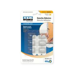 TB ORG./GANCHOS ADH BLANCO CRISTAL M X6U