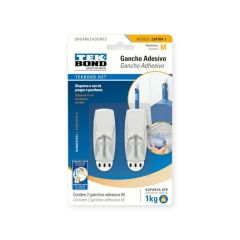 TB ORG./GANCHOS ADH BLANCO + METAL ZAFIRA IND X2U