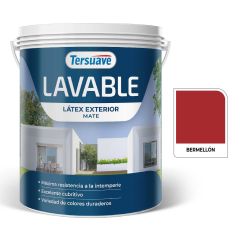 TERSUAVE LAVABLE REV. ACRILICO EXT MATE BERMELLON X 4 LT