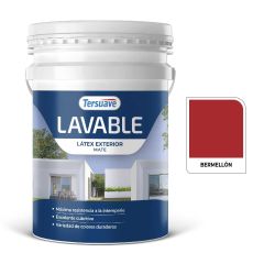 TERSUAVE LAVABLE REV. ACRILICO EXT MATE BERMELLON X 20 LT