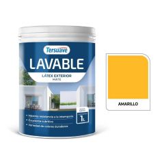 TERSUAVE LAVABLE REV. ACRILICO EXT MATE AMARILLO X 1 LT