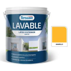 TERSUAVE LAVABLE REV. ACRILICO EXT MATE AMARILLO X 4 LT