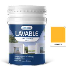 TERSUAVE LAVABLE REV. ACRILICO EXT MATE AMARILLO X 20 LT