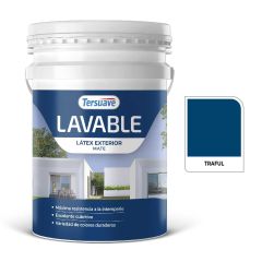 TERSUAVE LAVABLE REV. ACRILICO EXT MATE AZUL TRAFUL X 20 LT