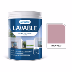 TERSUAVE LAVABLE REV. ACRILICO EXT MATE ROSA VIEJO X 1 LT