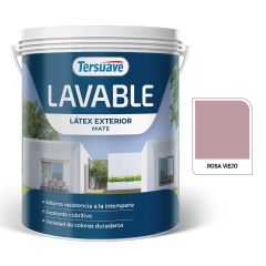 TERSUAVE LAVABLE REV. ACRILICO EXT MATE ROSA VIEJO X 4 LT