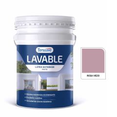 TERSUAVE LAVABLE REV. ACRILICO EXT MATE ROSA VIEJO X 20 LT