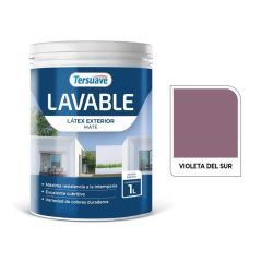 TERSUAVE LAVABLE REV. ACRIL EXT MATE VIOLETA DEL SUR X 1 LT