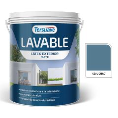 TERSUAVE LAVABLE REV. ACRILICO EXT MATE AZUL CIELO X 4 LT