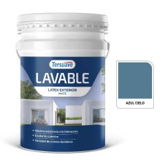 TERSUAVE LAVABLE REV. ACRILICO EXT MATE AZUL CIELO X 20 LT