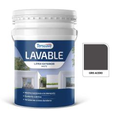 TERSUAVE LAVABLE REV. ACRILICO EXT MATE GRIS ACERO X 20 LT