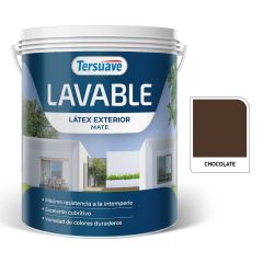 TERSUAVE LAVABLE REV. ACRILICO EXT MATE MARRON CHOCO X 4 LT